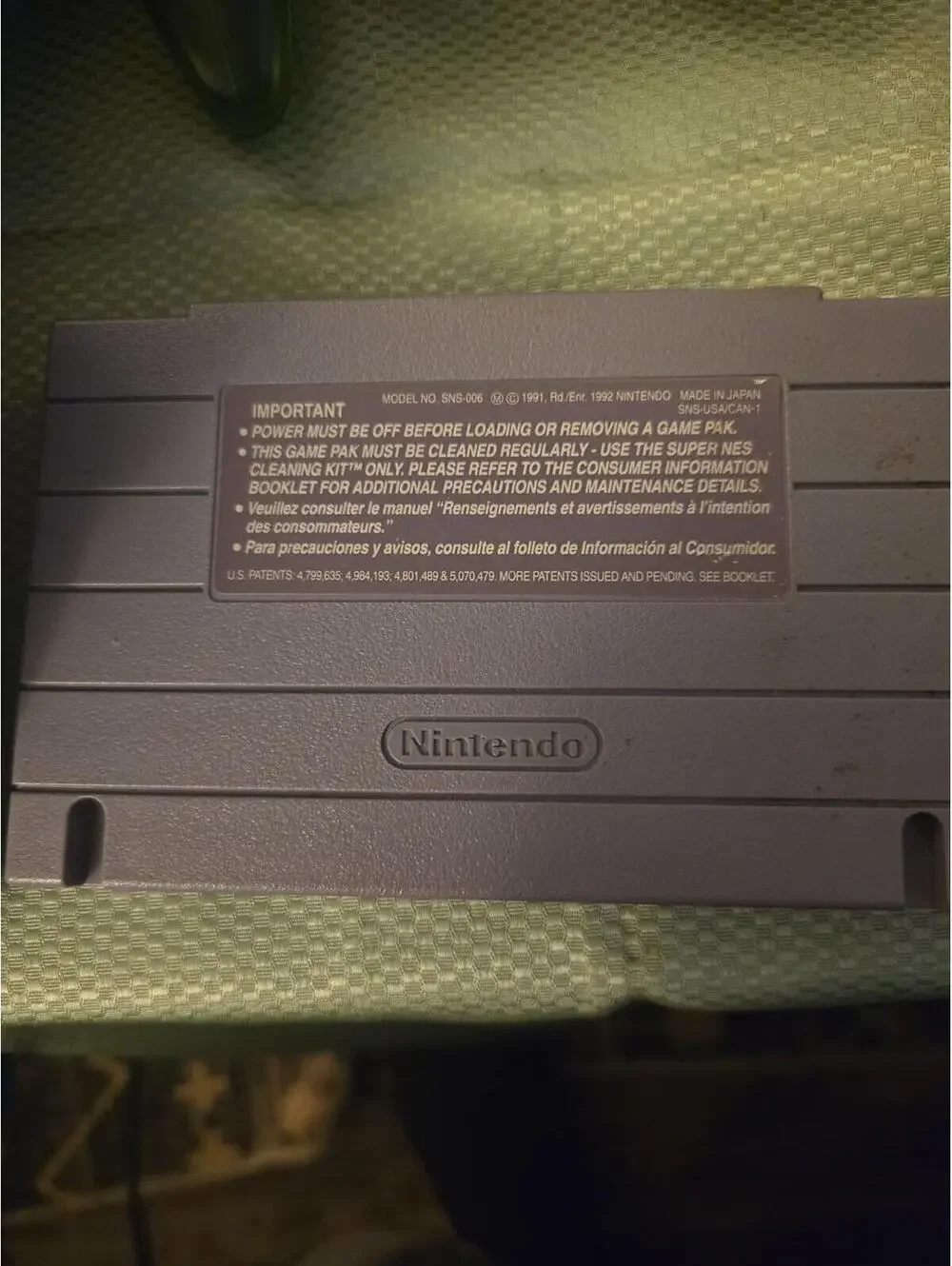 Mortal Kombat (Super Nintendo, SNES) Authentic Game Cartridge